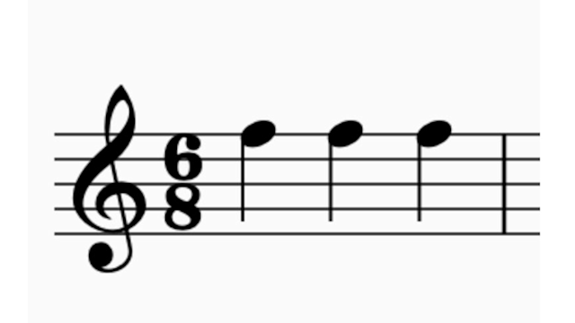 Measure in music 6/8