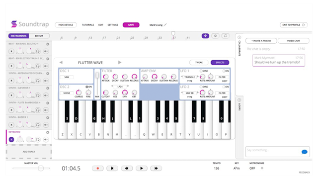 Soundtrap (2013): The first release of an online DAW