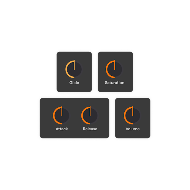 Pokrętła do miksowania dźwięku w automacie 808 z płynnym przejściem dostępnym w Soundtrap