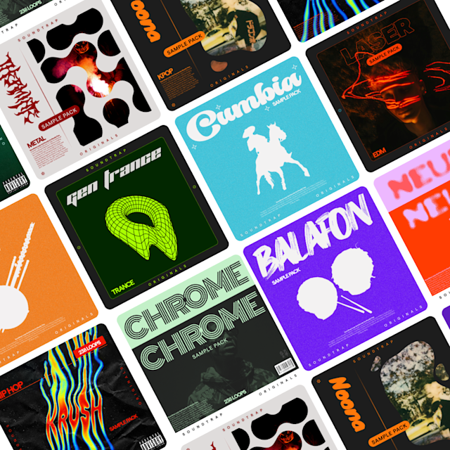 A mix of sample packs in Soundtrap