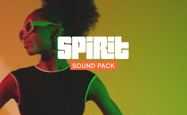 The cover image of Spirit Sound Pack in Soundtrap. Women with sunglasses posing behind logo