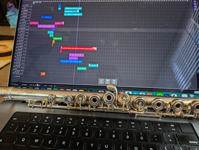 Recording flute in Soundtrap