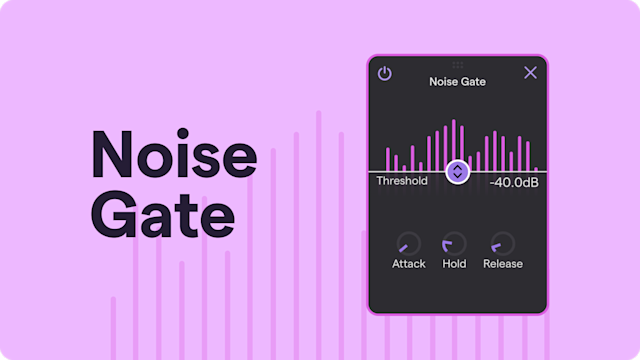 The Noise Gate UI in Soundtrap
