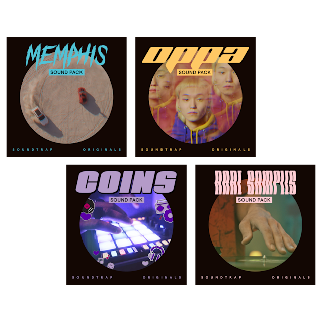 Soundtrap Originals Cover art of four different sound packs