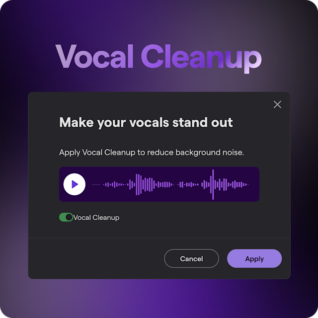 Square image of the Soundtrap Vocal Cleanup