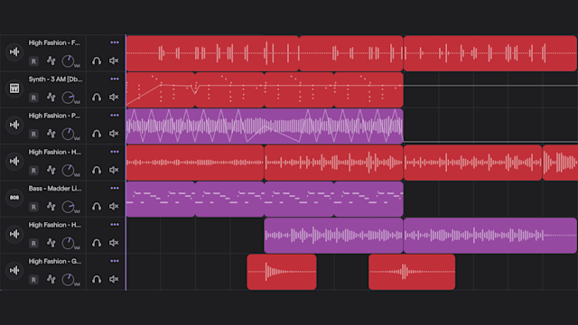 Overview of Soundtrap's studio interface.
