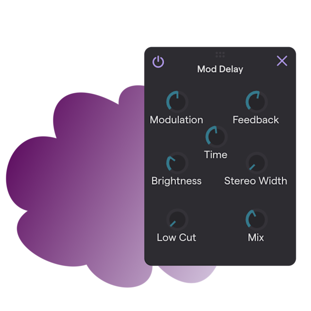 Image of the Mod Delay effect in Soundtrap