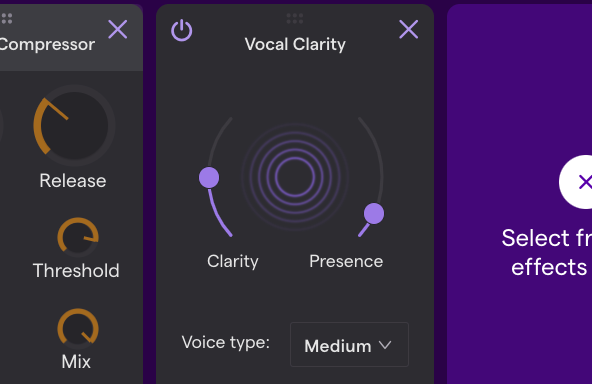 Soundtrap vocal clarity effect