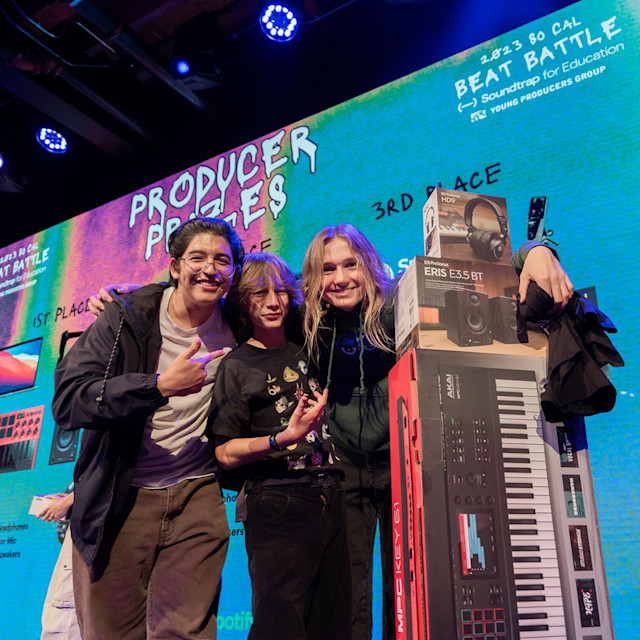 The winning producers at Soundtrap Beat Battle 2023