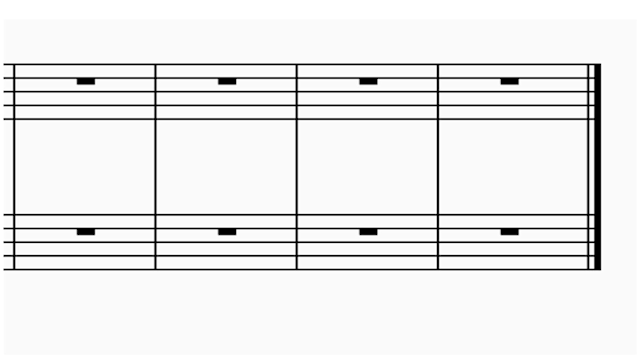 Measure in music end barline