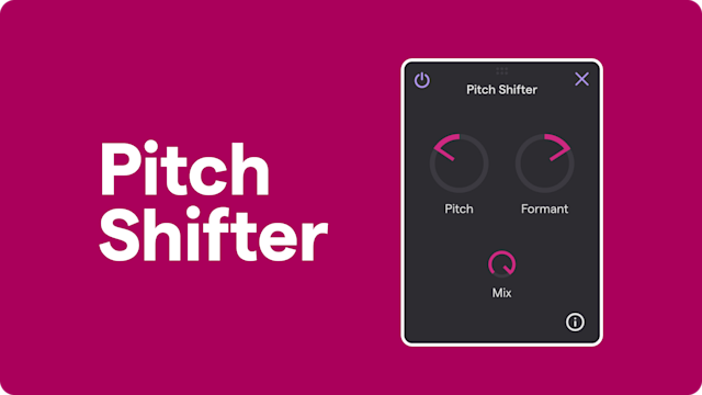 Pitch Shifter UI in Soundtrap