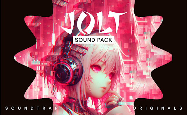 Cover art of Jolt - Breakcore Sound Pack - Anime girl with headphones
