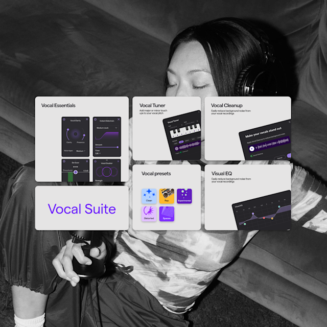 Soundtrap vocal suite plugins over a girl singing