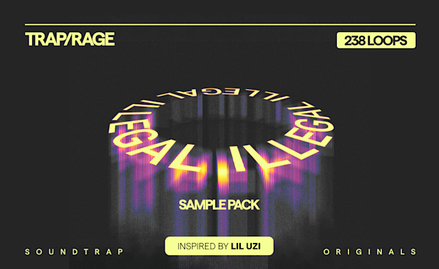 Cover art for illegal trap rage sample pack