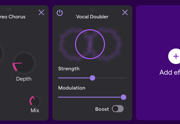 Soundtrap vocal doubler