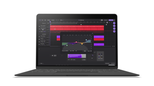 Visual parametric EQ plugin in Soundtrap