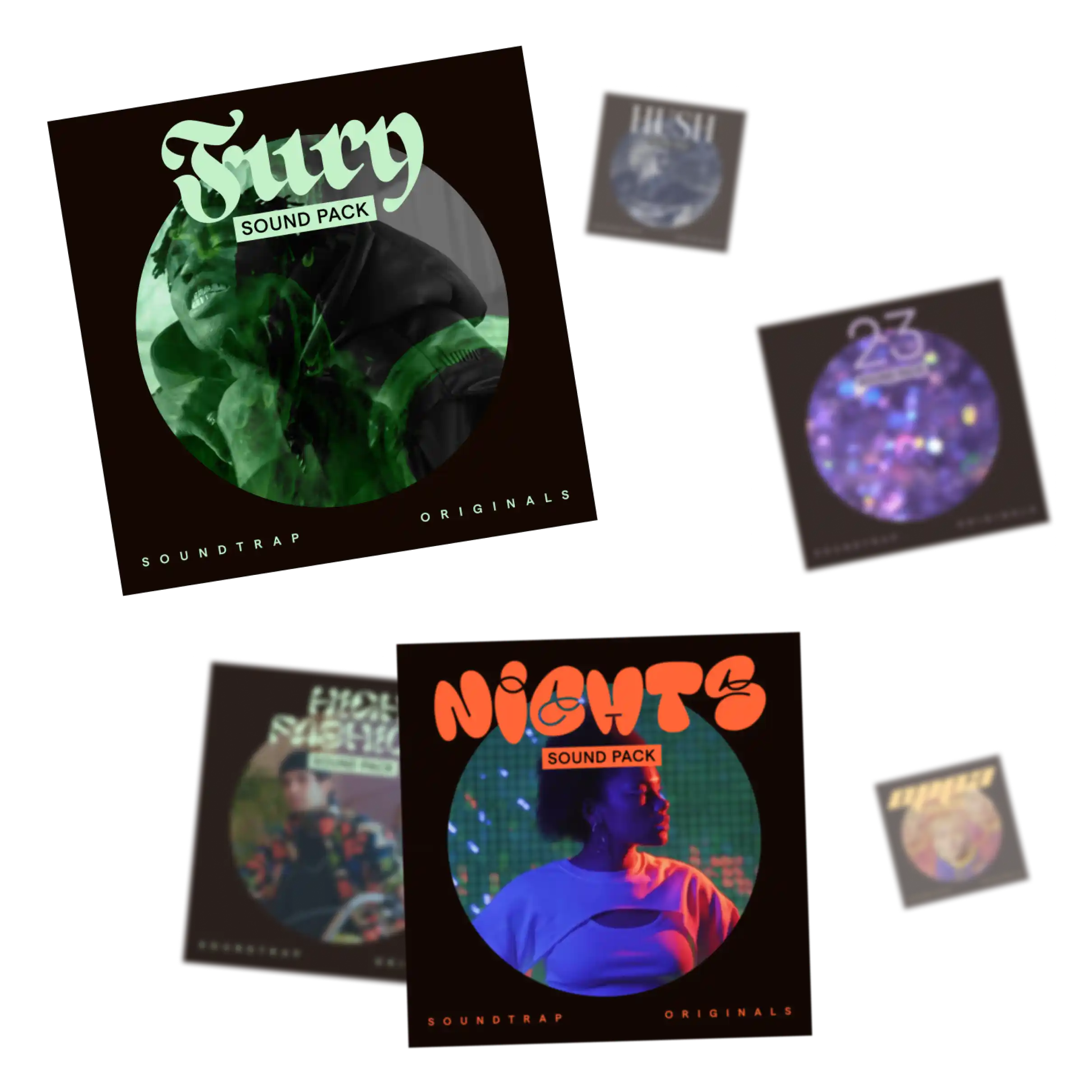 Various Soundtrap Originals sound pack artwork.